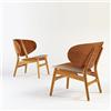 Image 1 : Hans Wegner Shell lounge chairs, pair F