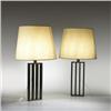 Image 1 : Jacques Quinet Calandre lamps, pair Fra