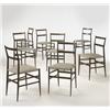 Gio Ponti custom Superleggera chairs, s