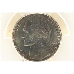 1998-P JEFFERSON NICKEL PCGS MS64FS