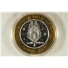 Image 1 : CASINO $10 SILVER TOKEN (UNC) LAS VEGAS HILTON