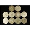Image 2 : 10 ASSORTED 1957-1963 MEXICO .100 SILVER PESOS