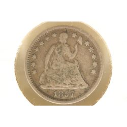 1857 SEATED LIBERTY HALF DIME