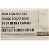 Image 3 : 2004 CANADA SILVER $2 PROUD POLAR BEAR NGC PF69
