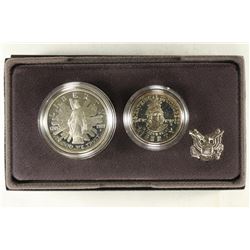 1989 US CONGRESSIONAL 2 COIN PROOF SET