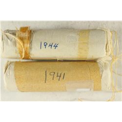 2-SOLID DATE ROLLS OF GREAT BRITAIN FARTHINGS