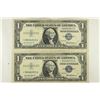Image 1 : 2-1957 $1 SILVER CERTIFICATES STAR NOTES BLUE SEAL