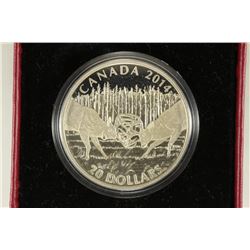 2014 CANADA $20 FINE SILVER COIN WHITE-TAILED DEER
