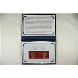 1857 & 1858 FLYING EAGLE CENTS IN AMERICAS 1ST
