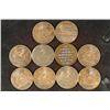 Image 1 : 10 ASSORTED VINTAGE FUGIO TOKENS