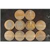 Image 2 : 10 ASSORTED VINTAGE FUGIO TOKENS