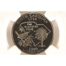 2000-S SOUTH CAROLINA QUARTER NGC PF69 ULTRA CAMEO