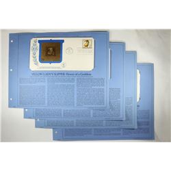 4 ASSORTED 1984 1ST DAY ISSUE ENVELOPES WITH