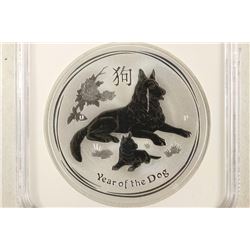 2018-P AUSTRALIA YEAR OF THE DOG SILVER DOLLAR NGC