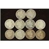 Image 1 : 10 ASSORTED 1900'S BARBER DIMES