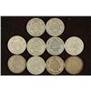 Image 2 : 10 ASSORTED 1900'S BARBER DIMES