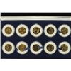 Image 1 : 2005 & 2006 10 STATEHOOD QUARTERS 24KT GOLD PLATED