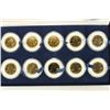 Image 2 : 2005 & 2006 10 STATEHOOD QUARTERS 24KT GOLD PLATED