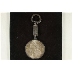 KEY RING WITH 1921 MORGAN SILVER DOLLAR