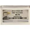 Image 3 : 2012 AMERICAN SILVER EAGLE NGC MS70 1ST RELEASES