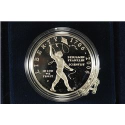 2006 BENJAMIN FRANKLIN "SCIENTIST" PROOF SILVER $