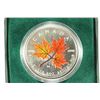 Image 1 : 2011 CANADA COLORED SILVER $5 MAPLE LEAF