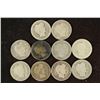 Image 1 : 10 ASSORTED 1900'S BARBER DIMES