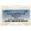 Image 3 : 1999-S SILVER DELAWARE QUARTER PCGS PR69 DCAM