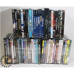 A LOT OF 52 SEALED DVDS VARIETY