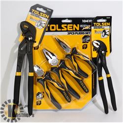SEALED TOLSEN ITEMS 3 PC PLIERS