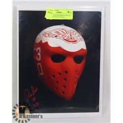NHL DETROIT RED WINGS GOALIE RON LOW SIGNED PHOTO