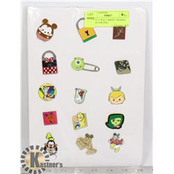 LOT OF 15 WALT DISNEY TRADING COLLECTOR PINS