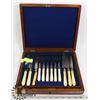 Image 1 : SILVERWARE SET MARKED SILVER IN WOOD CASE