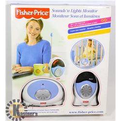 FISHER PRICE SOUNDS & LIGHTS BABY MONITOR