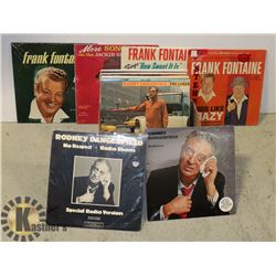 BOX OF AMERICAN COMEDY RECORDS - RODNEY DANGER-