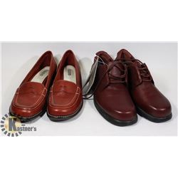 NEW WOMEN'S LEATHER SHOES,  SOFT SOLES AND IZOD