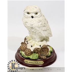 THE NATALIA COLLECTION WHITE OWL SCULPTURE
