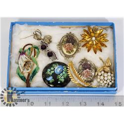 VINTAGE 6 BROOCHES SARAH
