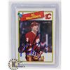 Image 1 : AL MACINNIS 88-89 CALGARY FLAMES AUTOGRAPHED CARD