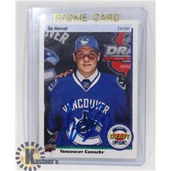 BO HORVAT VANCOUVER CANUCKS AUTOGRAPHED RC CARD