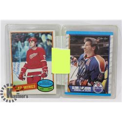 HOCKEY HALL OF FAMER 2 AUTOGRAPHED CARD LOT
