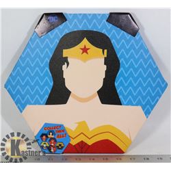 NEW WONDER WOMAN HEXAGON SHAPE WALL HANGING