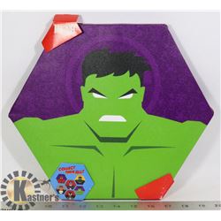 NEW THE HULK HEXAGON SHAPE WALL HANGING