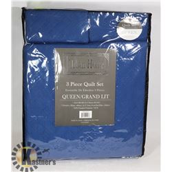 NEW URBAN HOME 3PC QUEEN SIZE QUILT SET