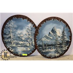 PAIR OF LARGE ORIGINAL PAINTINGS BY MCKINLEY