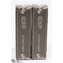 2 PKG LECREME LIPSTICK COLOR ROUGE MSRP $32 EACH