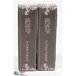2 PKG LECREME LIPSTICK COLOR ROUGE MSRP $32 EACH
