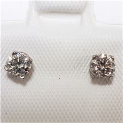 14K WHITE GOLD DIAMOND(0.36CT)  EARRINGS