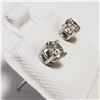 Image 2 : 14K WHITE GOLD DIAMOND(0.36CT)  EARRINGS