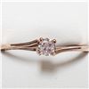 Image 1 : 14K ROSE GOLD LIGHT PINK DIAMOND(0.18CT)  RING